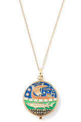 Caviar Kaspia Necklace with Large Caviar Tin Pendant