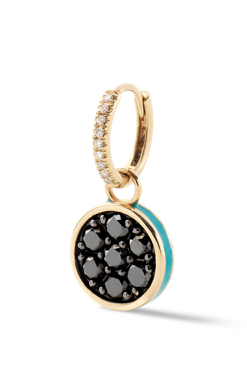 Caviar Kaspia Huggie with Caviar Tin Charm