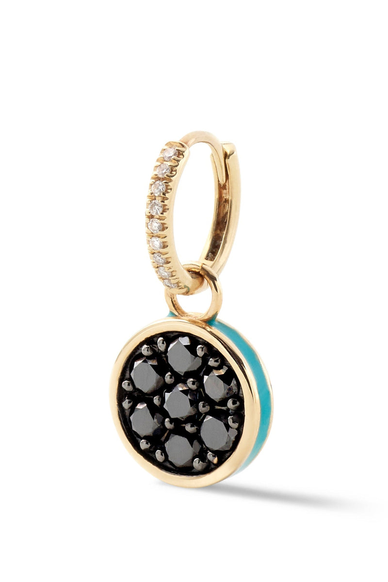 Caviar Kaspia Huggie with Caviar Tin Charm - In Stock