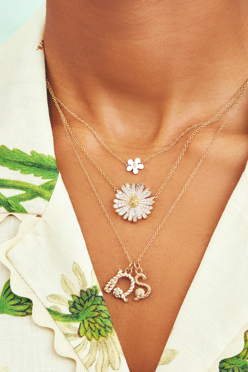 Daisy Diamond Pendant - ₹16,925 Pearlkraft Designer Collection
