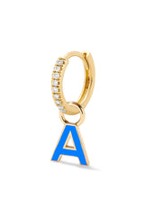 Enamel Letter Huggie