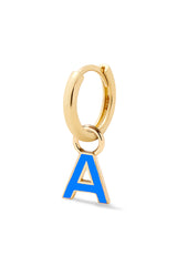 Enamel Letter Huggie