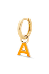 Enamel Letter Huggie