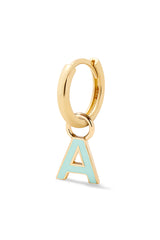 Enamel Letter Huggie