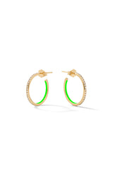 Small Linear Hoop Earrings
