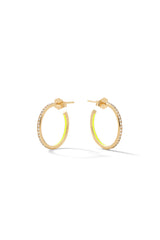Small Linear Hoop Earrings