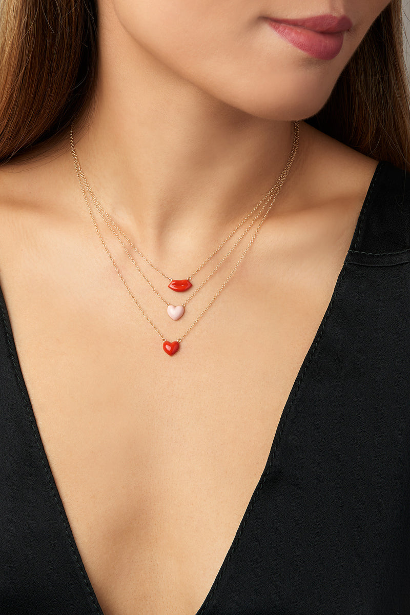 Swarovski hotsell lip necklace