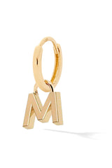 Letter Gold Huggie - In Stock