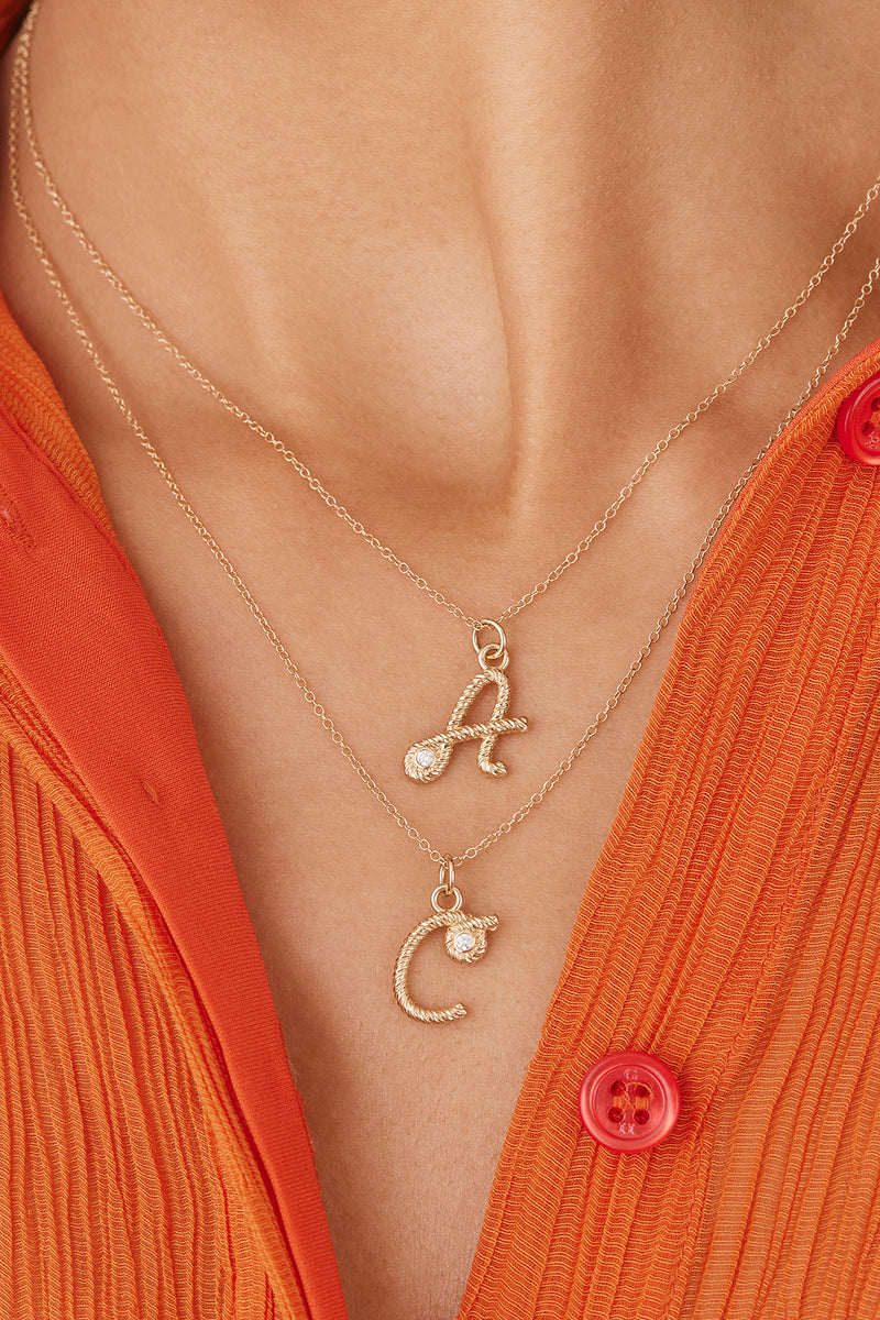 Letter Streamer Necklace
