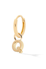 Letter Gold Huggie - In Stock
