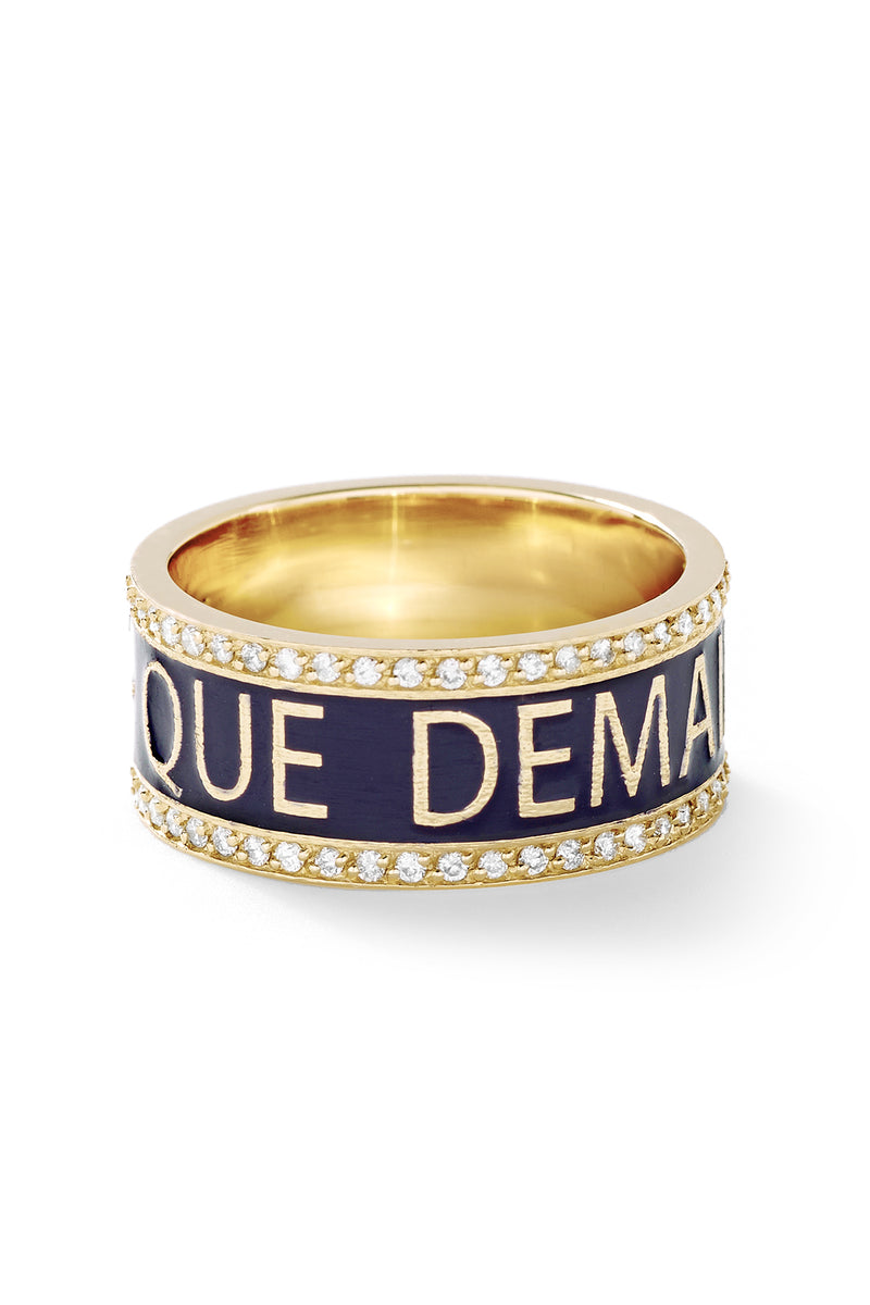 Diamond + Qu'Hier - Que Demain Ring - In Stock