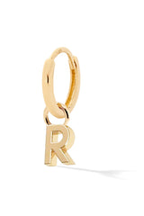 Letter Gold Huggie - In Stock