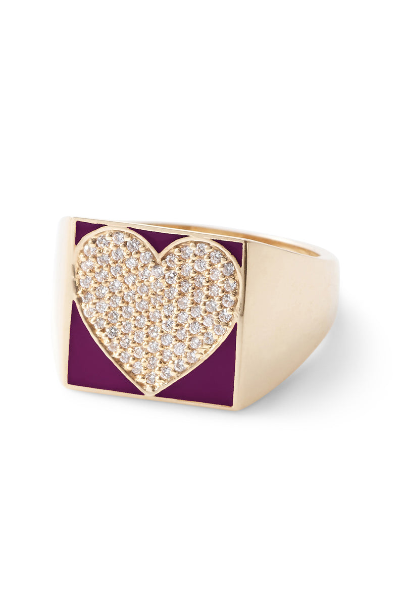 SuperLou Diamond Heart Ring
