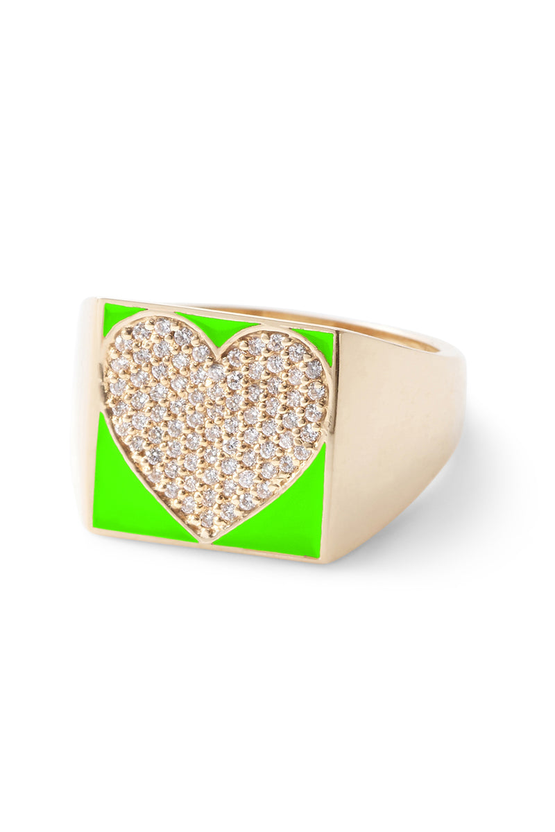 SuperLou Diamond Heart Ring