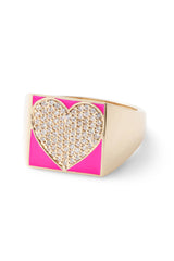 SuperLou Diamond Heart Ring - In Stock