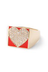 SuperLou Diamond Heart Ring - In Stock