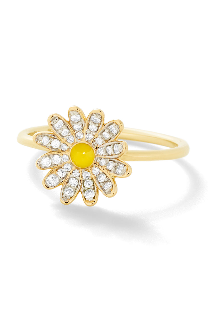 Diamond Daisy Ring - In Stock