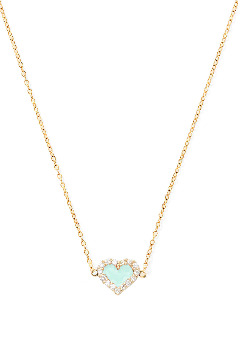 Heart Diamond Necklace - In Stock