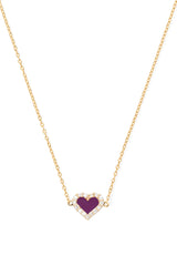Heart Diamond Necklace - In Stock