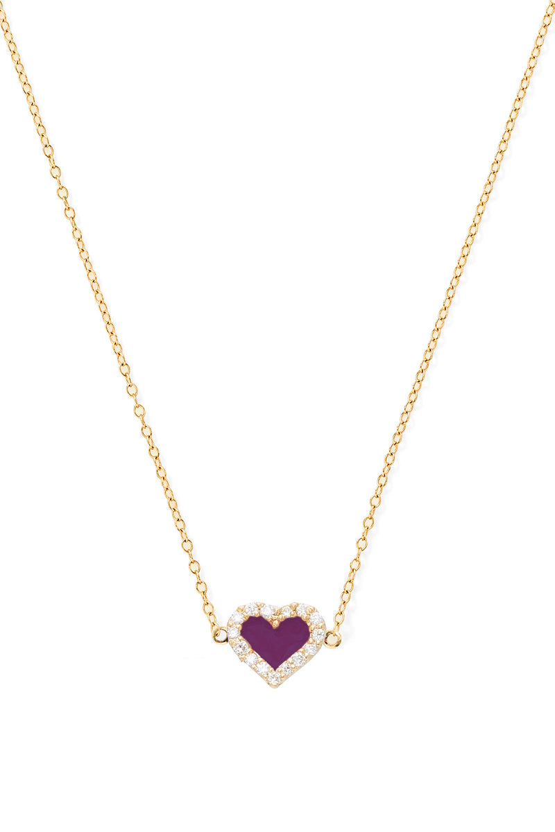 Heart Diamond Necklace - In Stock