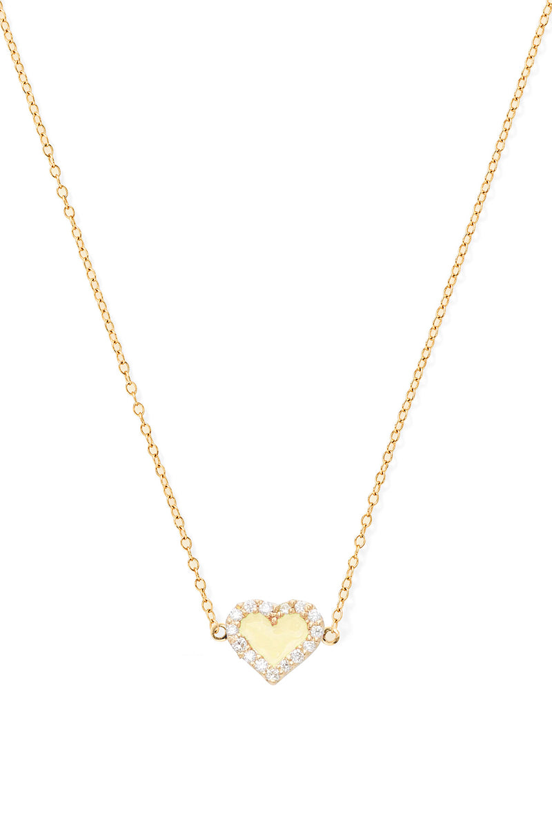 Heart Diamond Necklace - In Stock