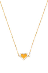 Heart Diamond Necklace - In Stock