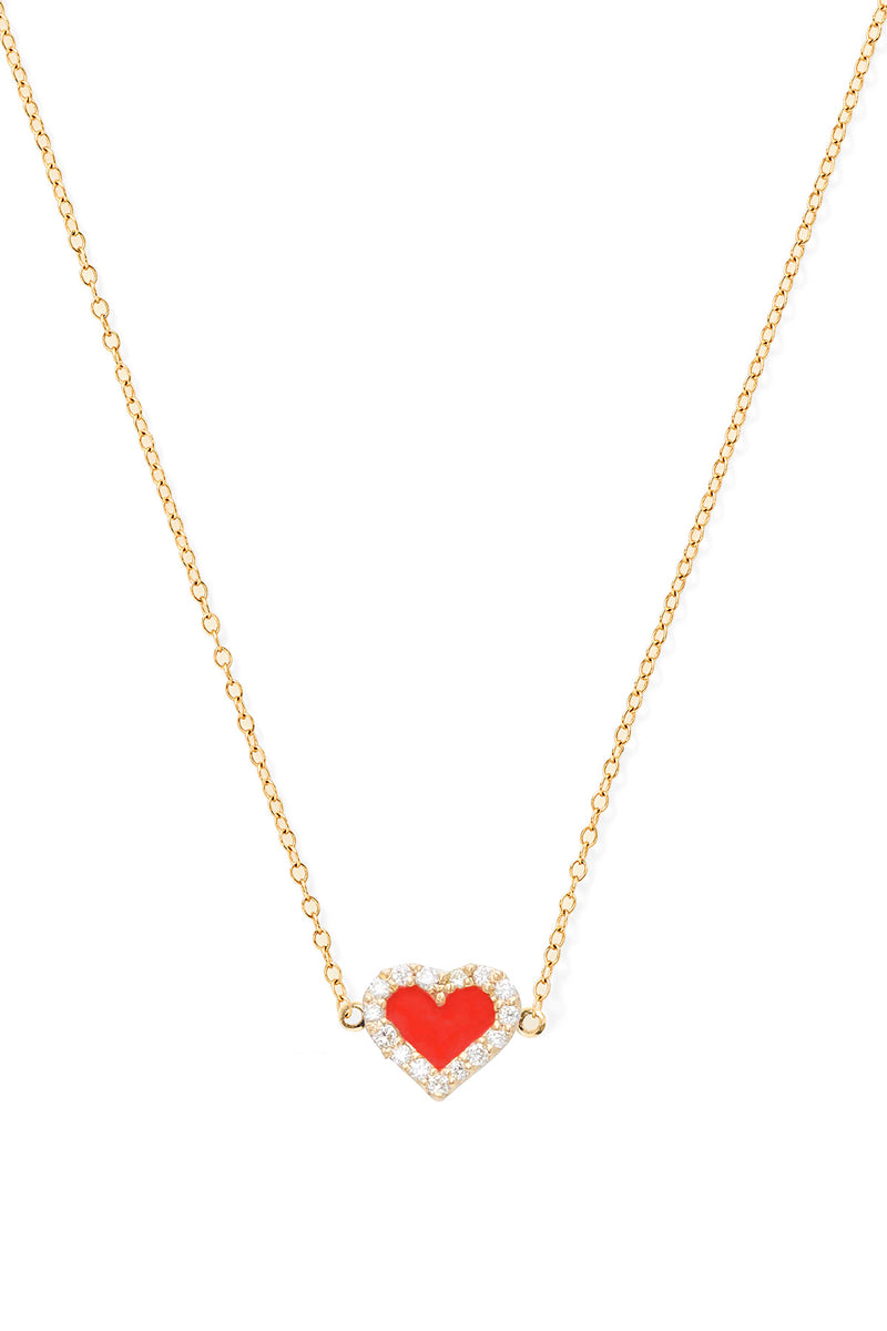 Heart Diamond Necklace - In Stock