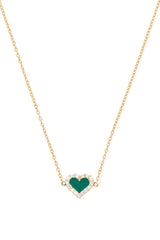 Heart Diamond Necklace - In Stock