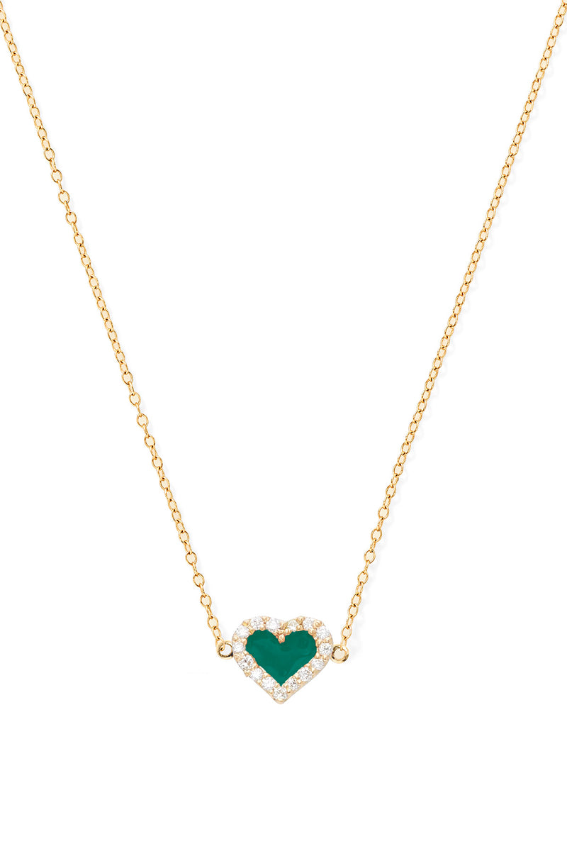Heart Diamond Necklace - In Stock