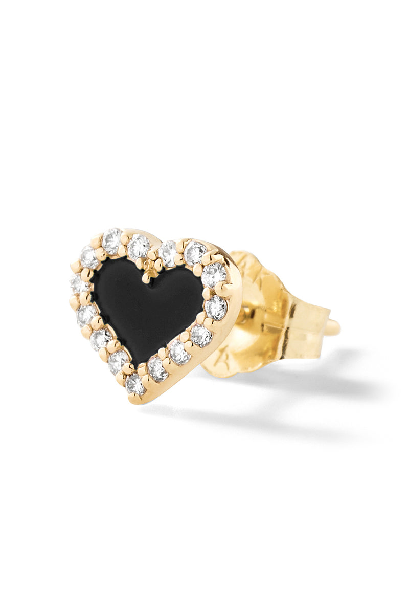 Heart Diamond Stud - In Stock