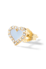 Heart Diamond Stud - In Stock