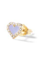 Heart Diamond Stud - In Stock
