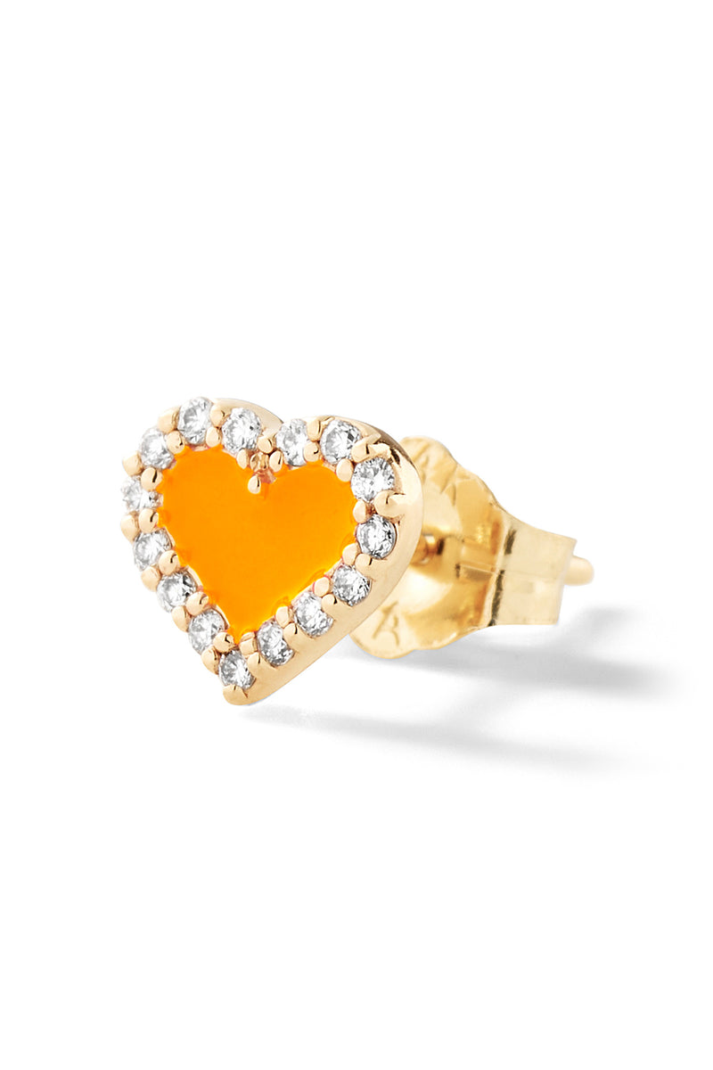 Heart Diamond Stud - In Stock