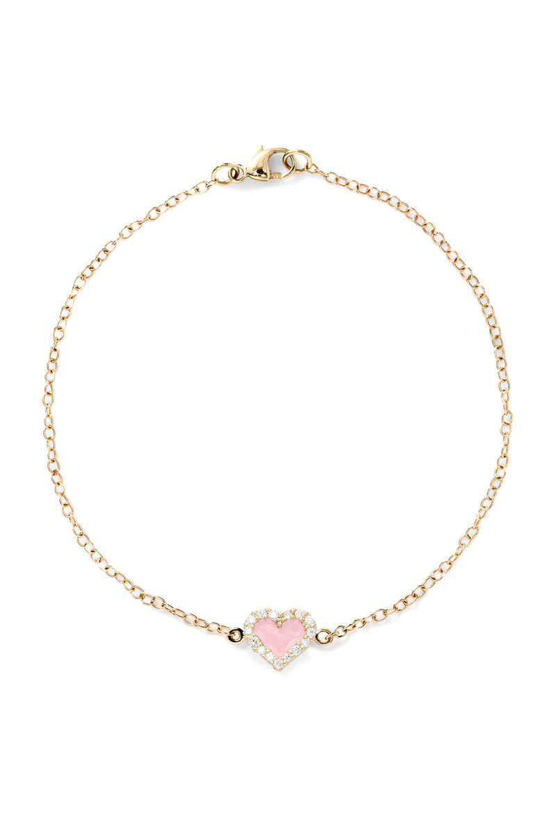 Heart Diamond Bracelet - In Stock